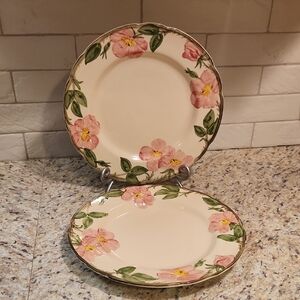 Franciscan Desert Rose Earthenware 10 1/2" Dinner Plates Set Of 2